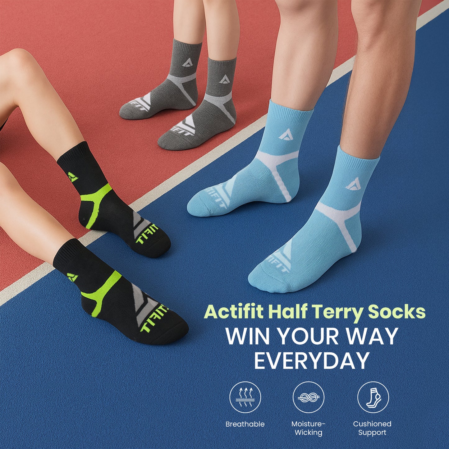 Actifit- Half terry socks