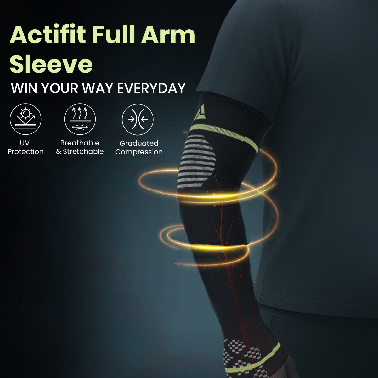 Actifit- Full Arm Sleeve