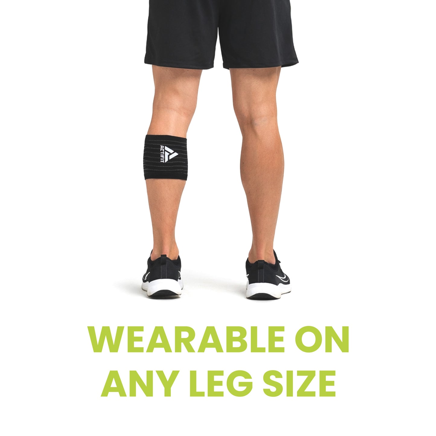 Actifit Calf Support with Adjustable Band – Compression Brace for Pain Relief, Sports & Gym – Free Size
